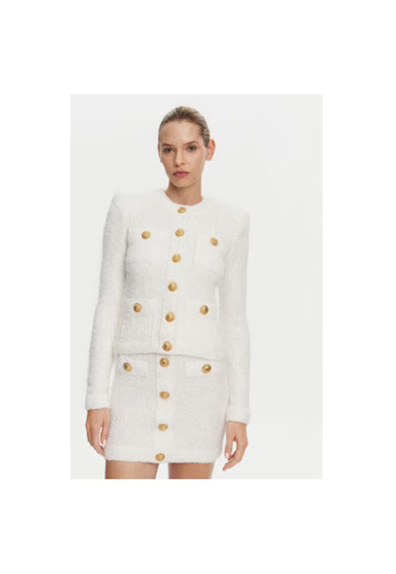 Balmain Дамска блуза Полиамид/Вискоза - Бял - Бял