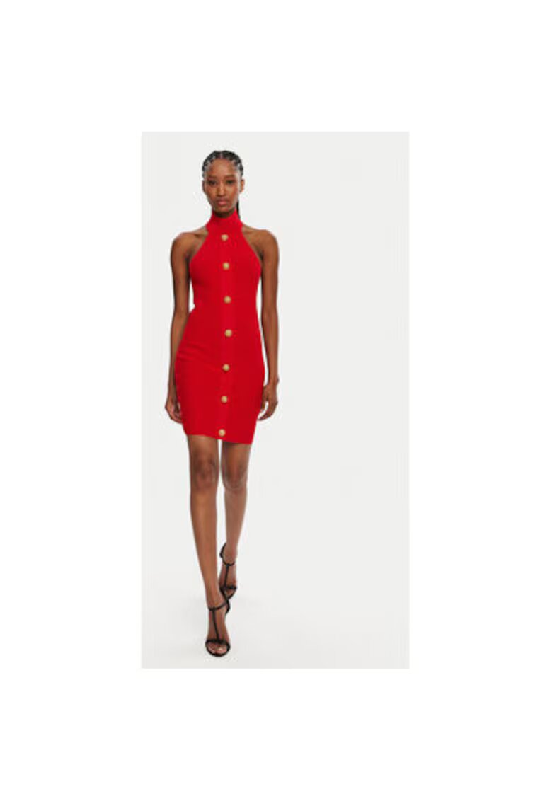 Balmain Дамска рокля - 305313522 - Вискоза - Полиамид - Черен - Черен