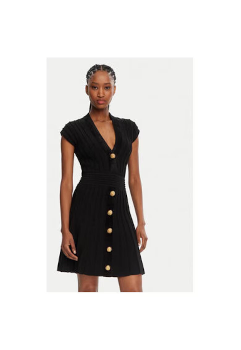 Balmain Дамска рокля - 305313539 - Пластмаса - 34 - Черна
