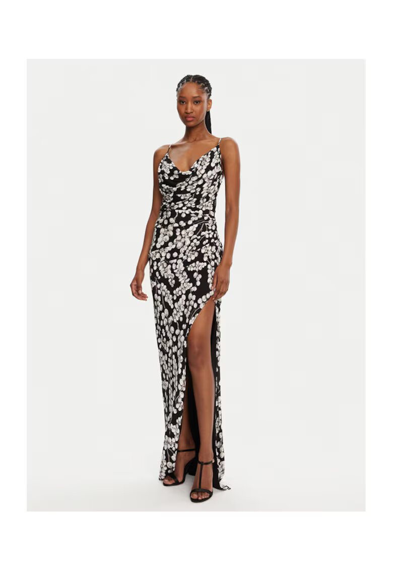 Balmain Дамска рокля - 305313553 - Вискоза - Черна - Черен