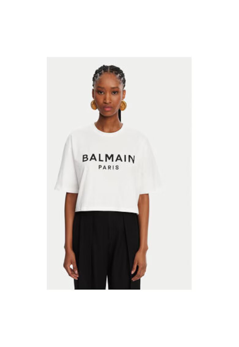 Balmain Дамска тениска 305313256 - Памук - M INTL - Бял