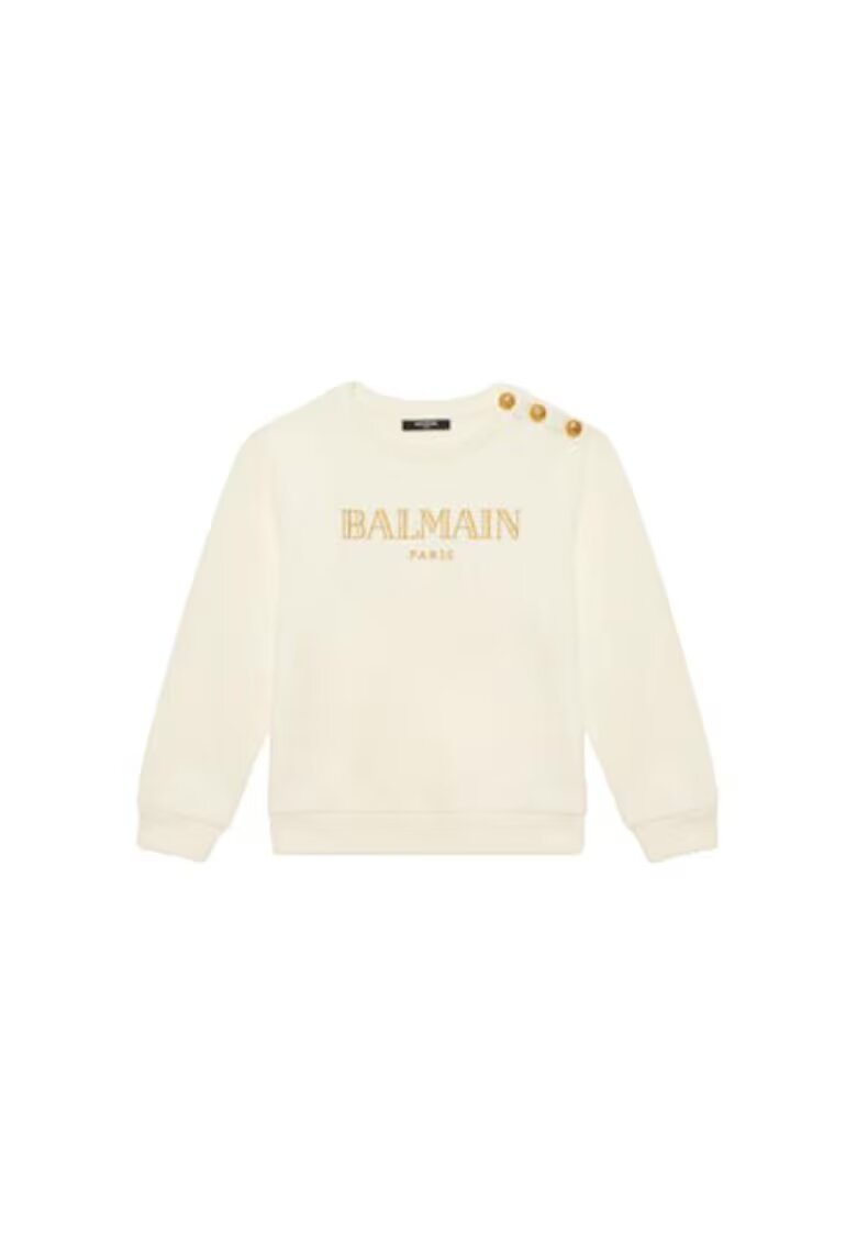 Balmain Детски суитшърт бежов - 100% памук