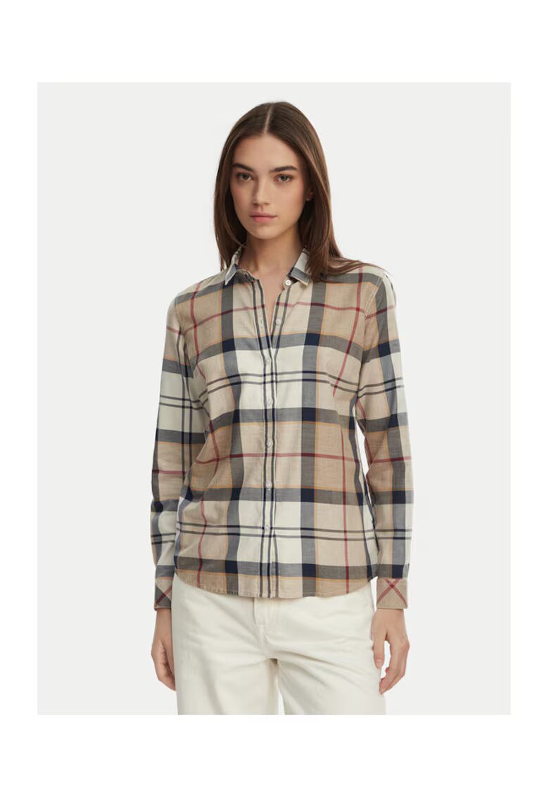 Barbour Дамска риза - 305174468 - Памучна - Бежова