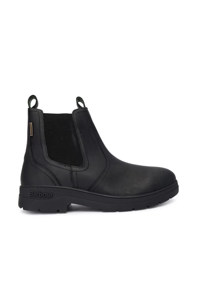 Barbour Мъжки боти Turnbull - естествена кожа - черни