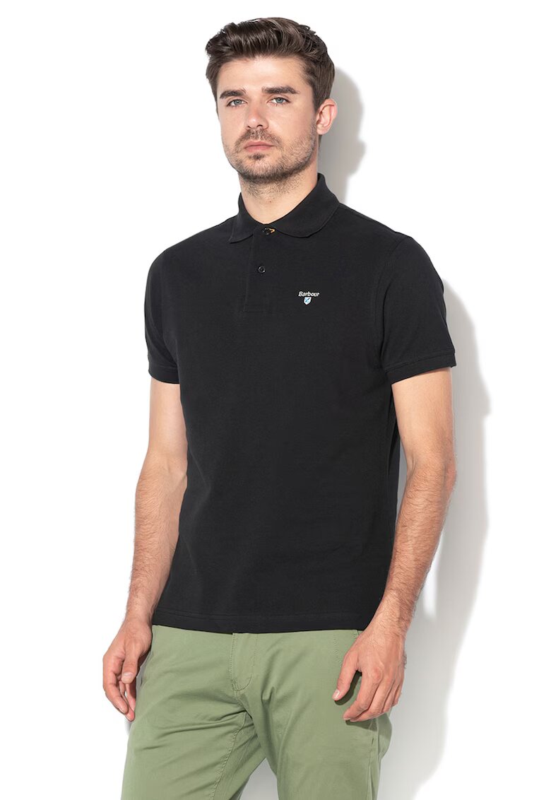 Barbour Тениска от пике с яка