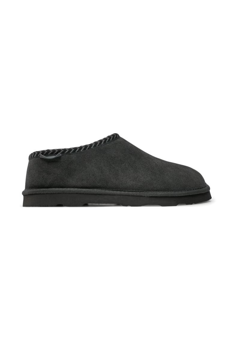BEARPAW Дамски чехли - МЕЧА ЛАПКА - 14213 - Естествена кожа - Черни