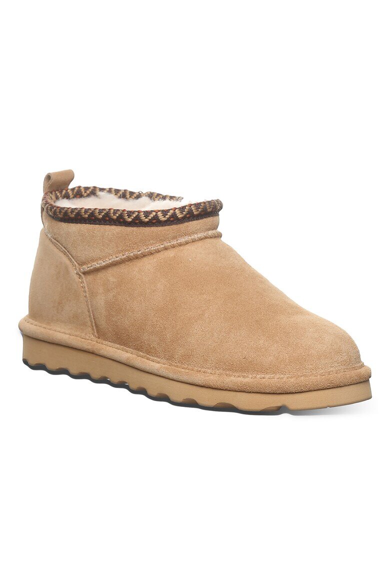BEARPAW Велурени боти без закопчаване Камел