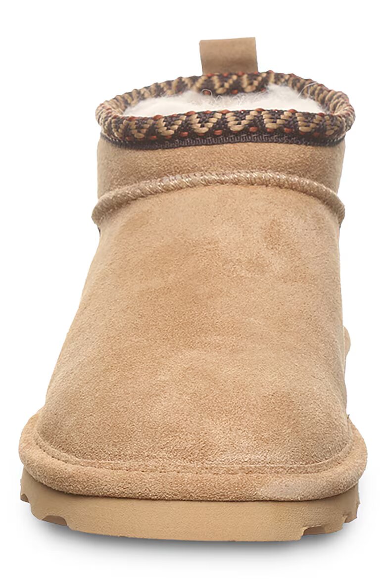 BEARPAW Велурени боти без закопчаване Камел