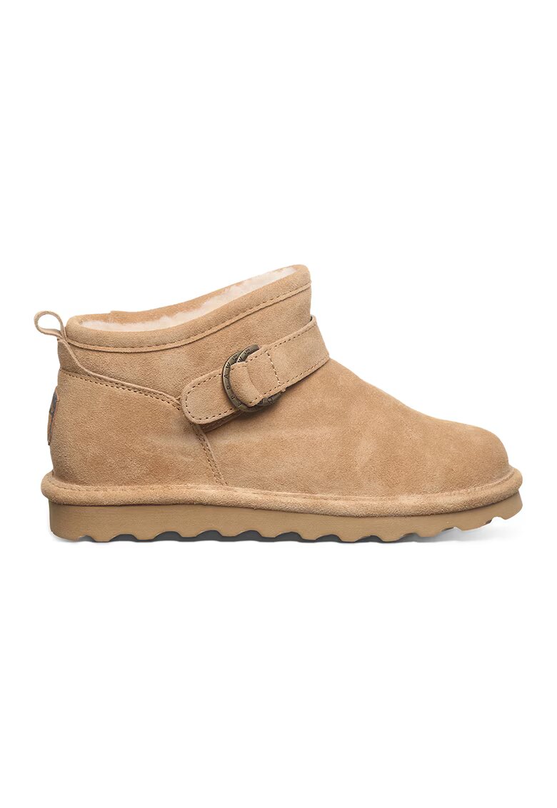 BEARPAW Велурени боти Petite с лесно обуване - Камел