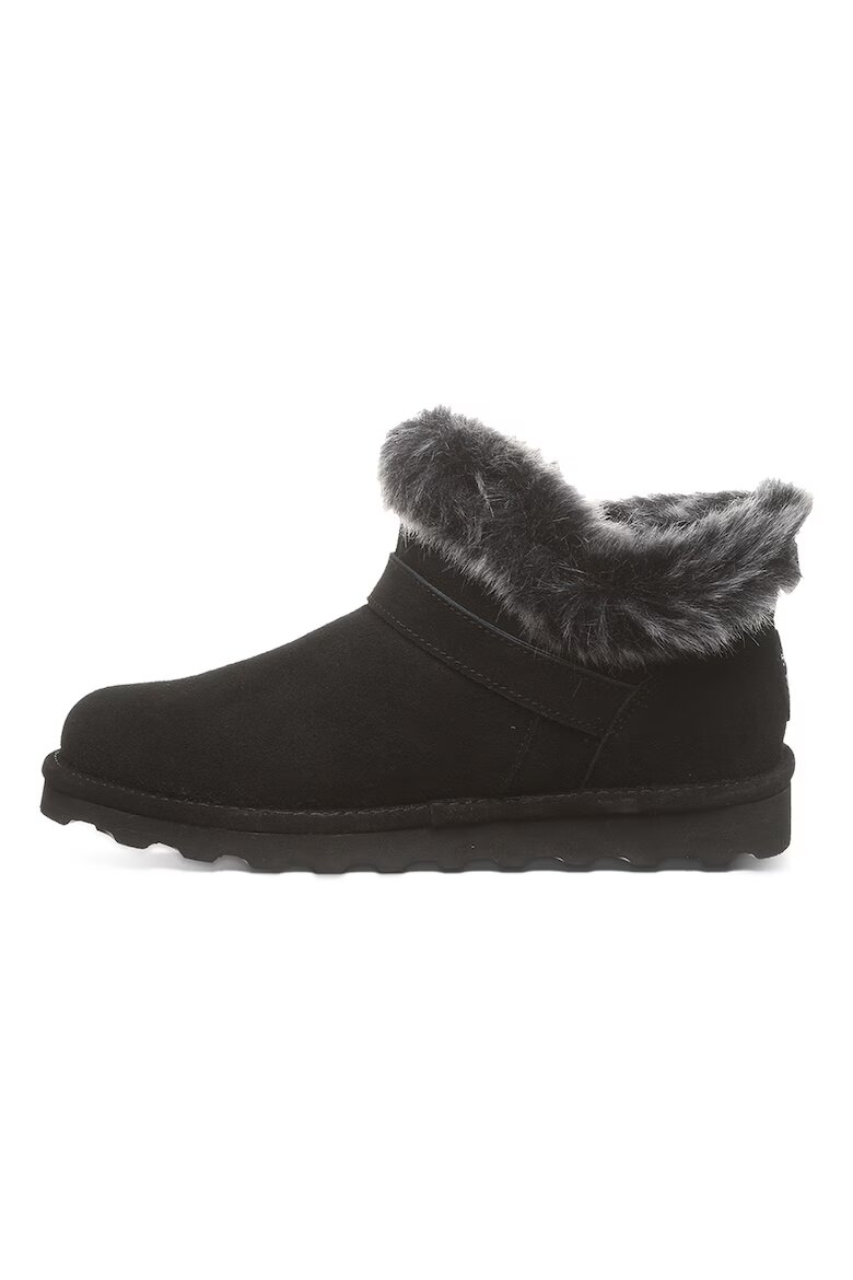 BEARPAW Велурени боти с еко пух Черен