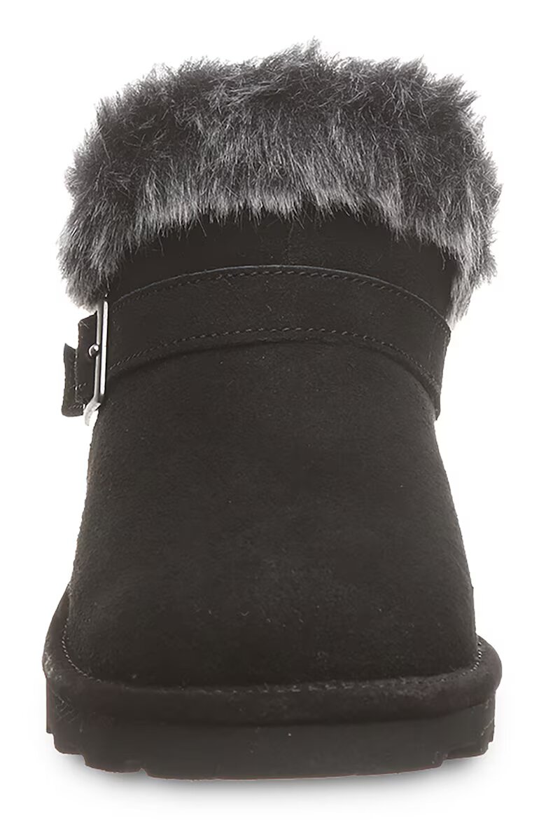 BEARPAW Велурени боти с еко пух Черен
