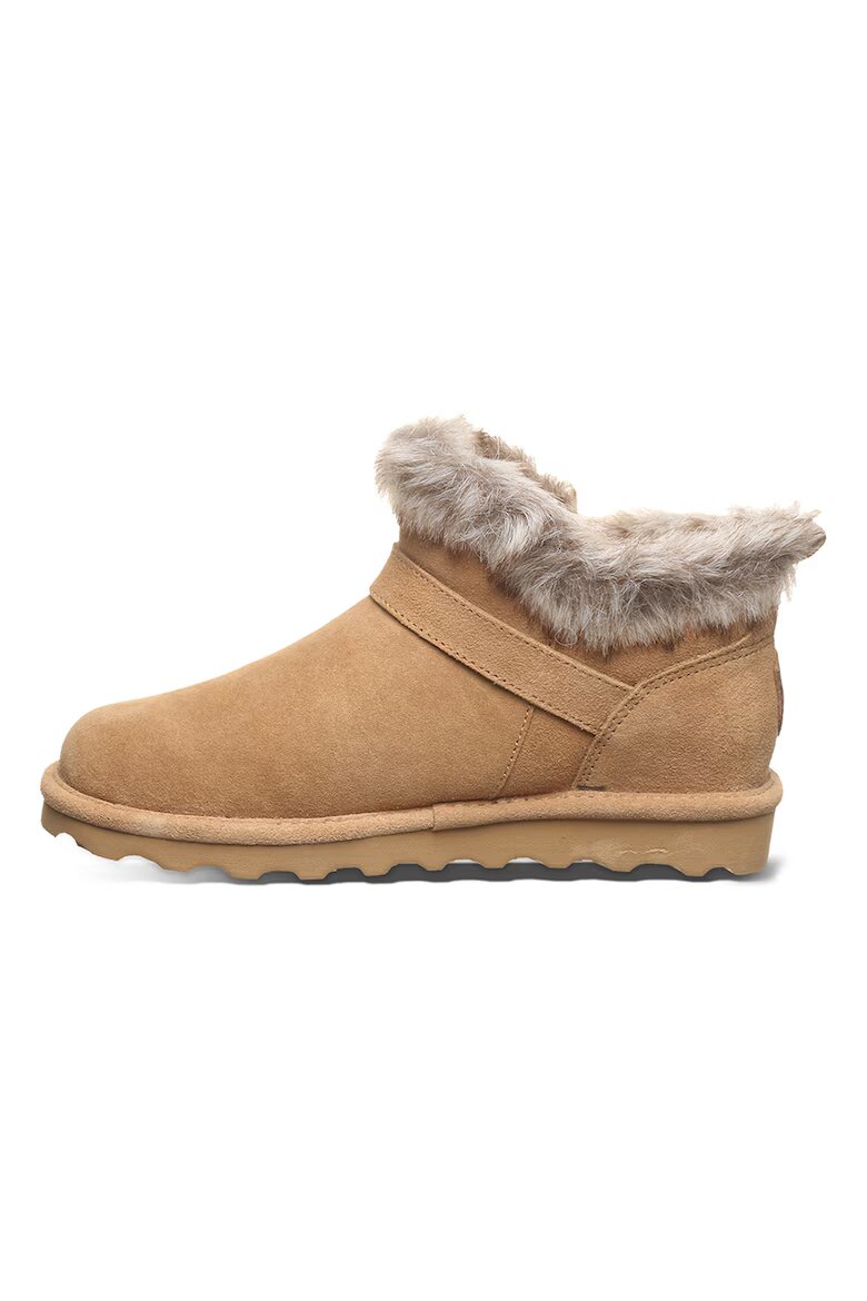 BEARPAW Велурени боти с еко пух Камел
