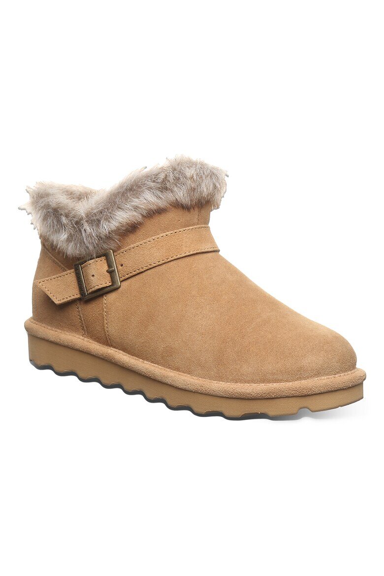 BEARPAW Велурени боти с еко пух Камел