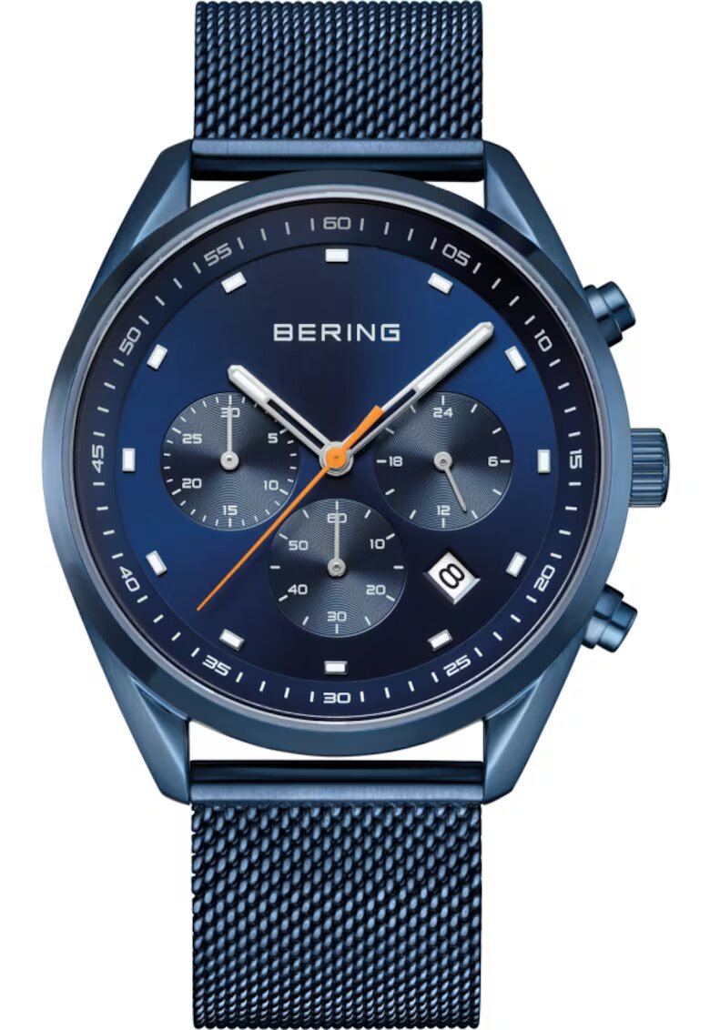 Bering Мъжки часовник 19240-397 - спортен - тъмносин