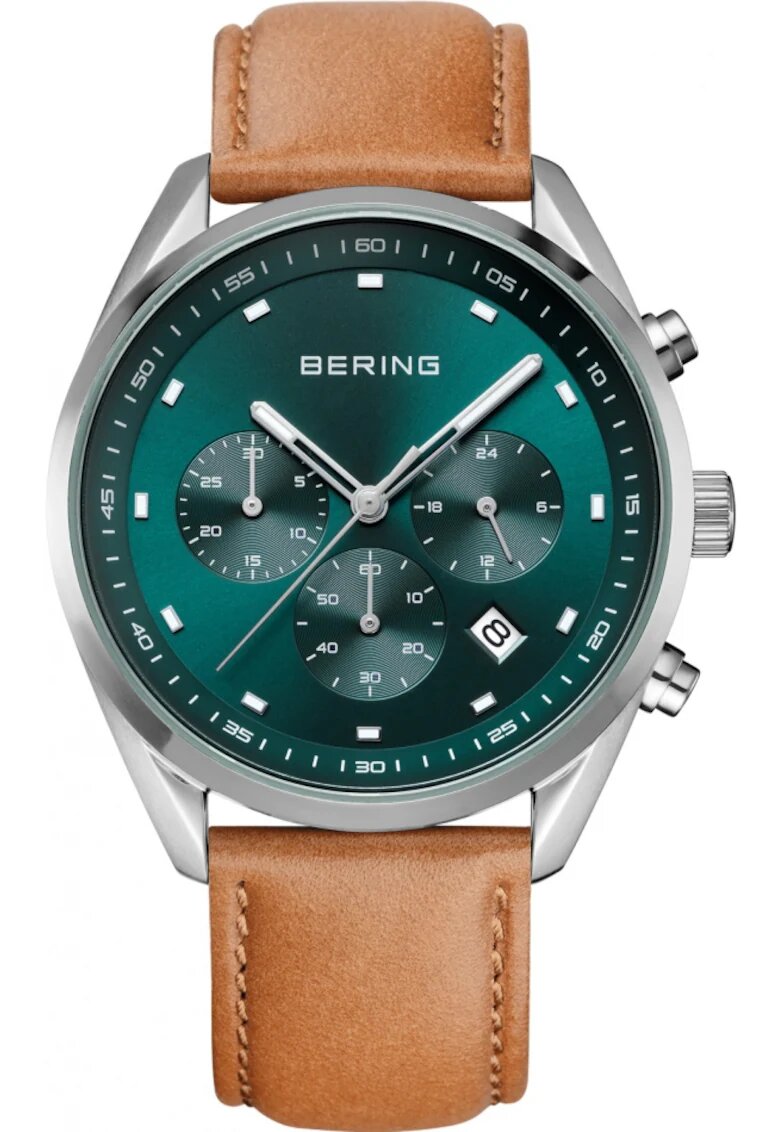Bering Мъжки часовник 19240-508 зелен спорт