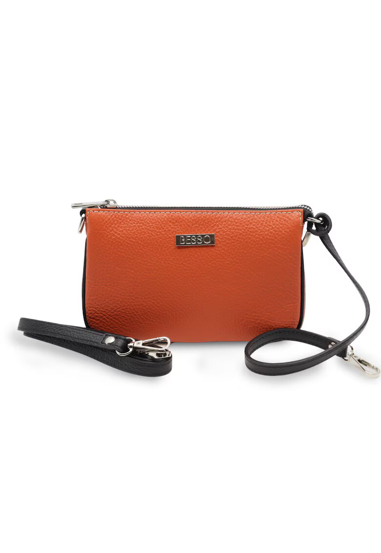 BESSO Linea Leggera Leather Handbag - - 21.5X13x3