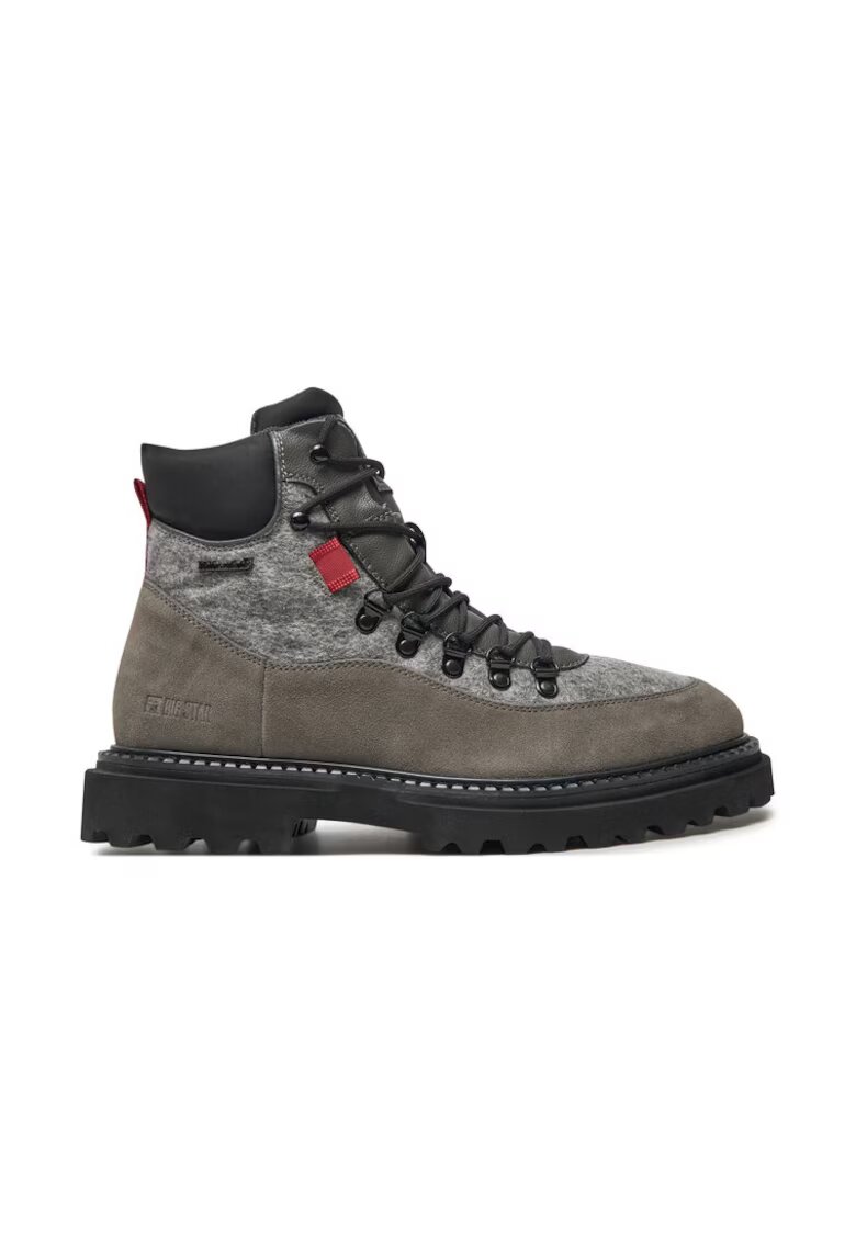 BIG STAR SHOES Мъжки боти - 71189 - Естествена кожа - Сиви