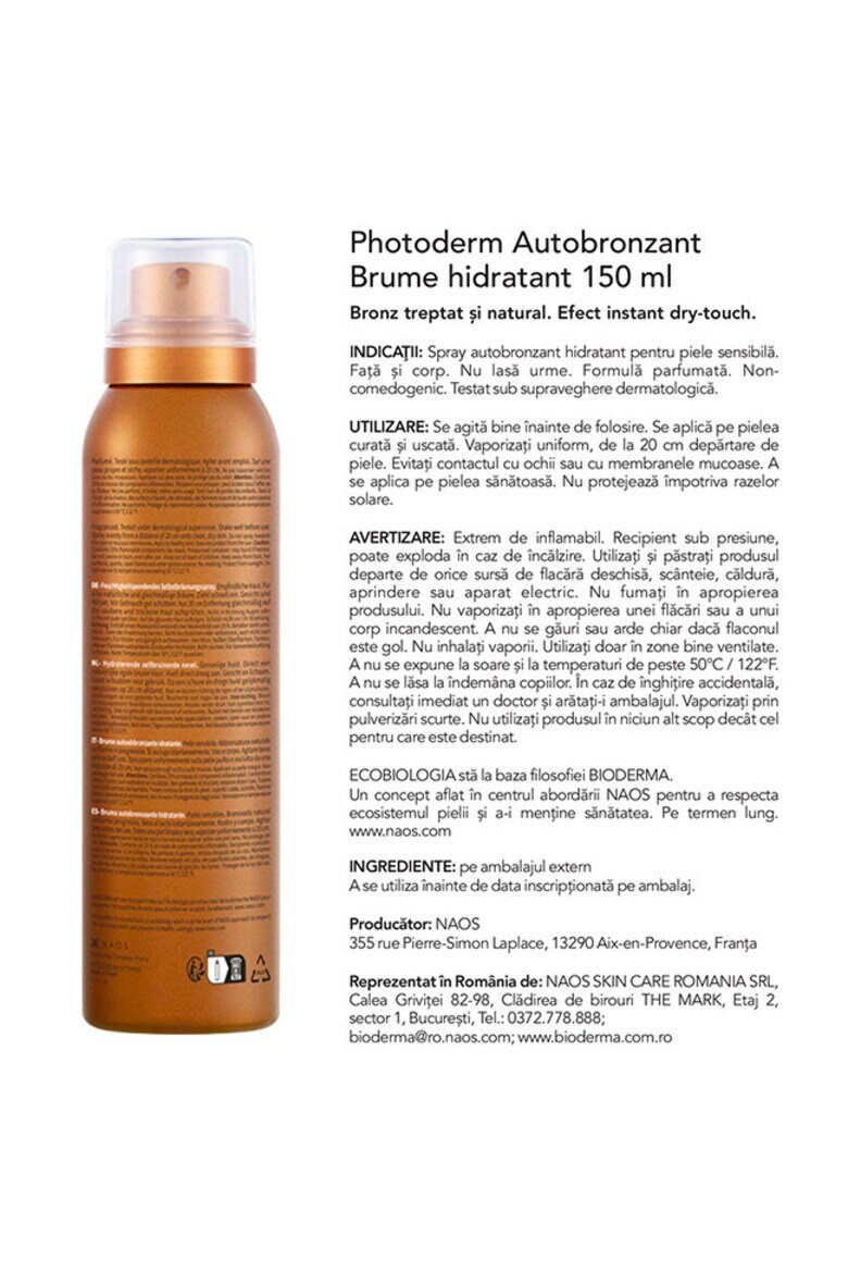 Bioderma Комплект от 2 спрея за автобронзант Photoderm 150 мл