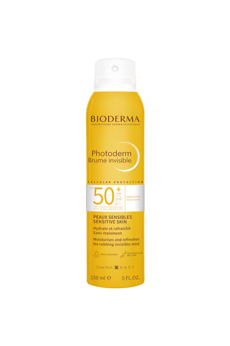 Bioderma Слънцезащитен спрей Photoderm Max Brume invisible SPF 50+ За чувствителна кожа 150 мл