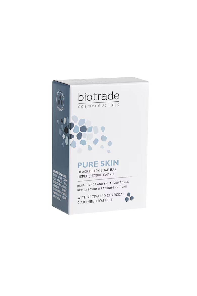 BIOTRADE Черен детокс сапун с активен въглен Pure Skin 100 г