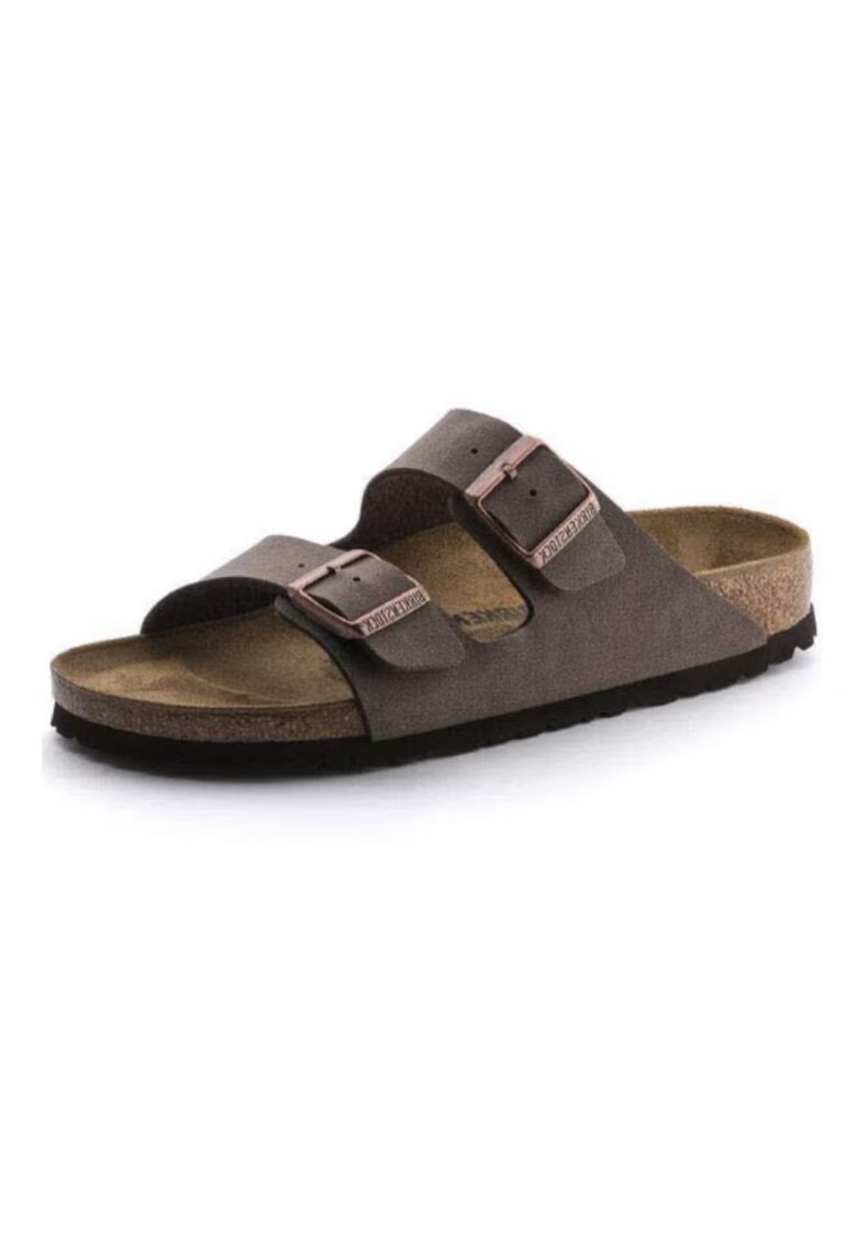 Birkenstock Чехли Arizona - синтетична подметка - Birko-flor - кафяво