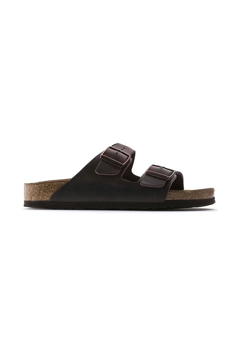 Birkenstock Дамски чехли Arizona - лачена кожа - кафяви