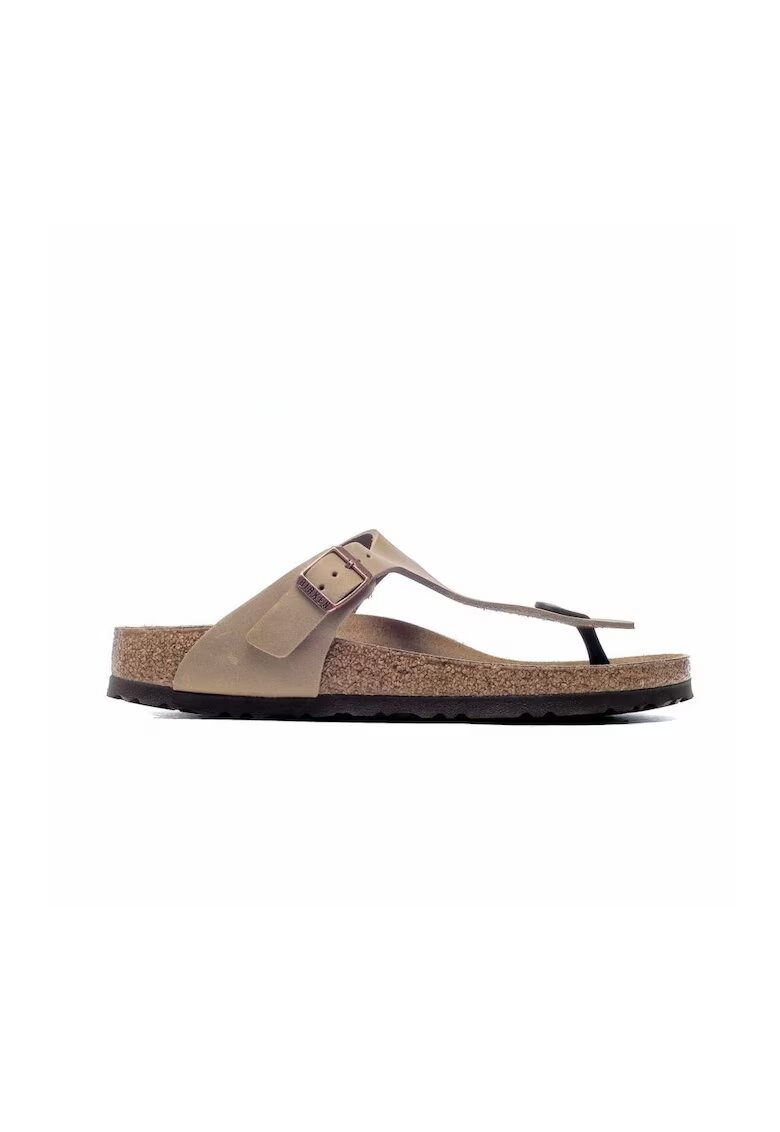 Birkenstock Дамски чехли Gizeh Leoi - Естествена кожа - Бежов - Кафяв