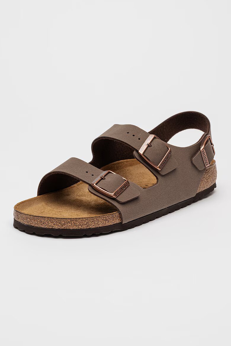 Birkenstock Сандали Milano от еко кожа с токи Кафяв/Бронз