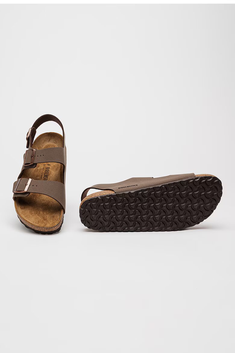 Birkenstock Сандали Milano от еко кожа с токи Кафяв/Бронз