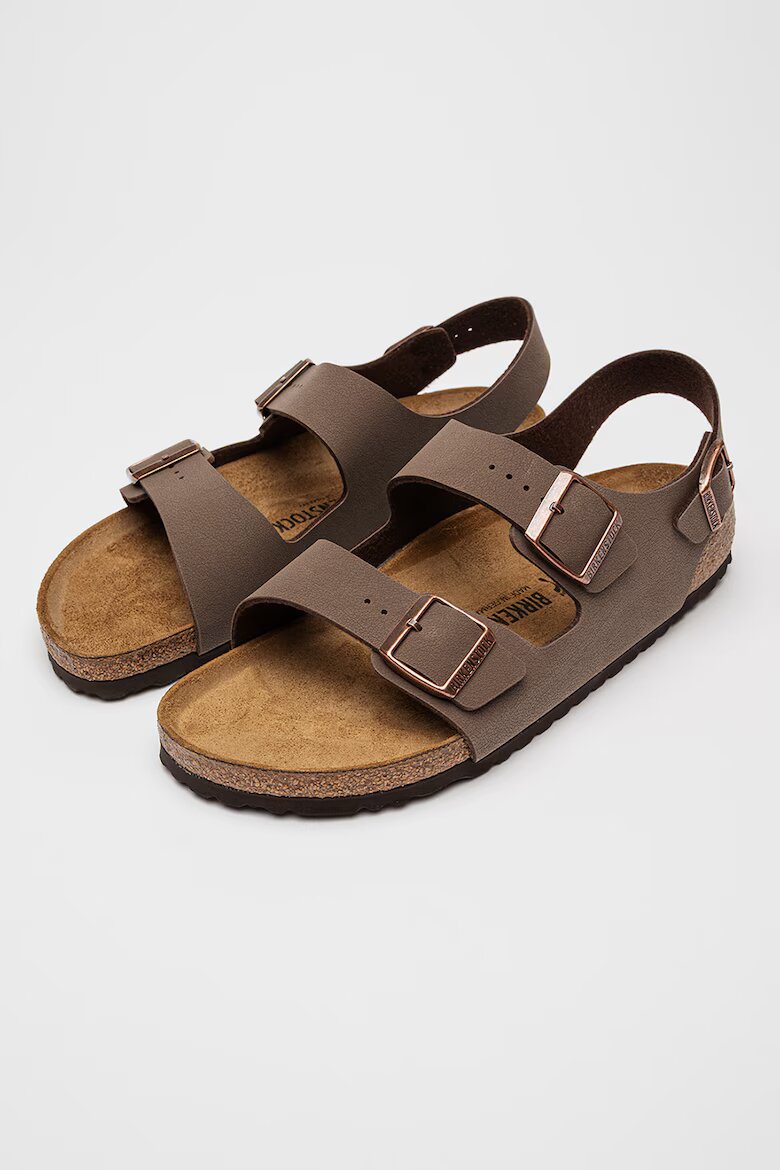 Birkenstock Сандали Milano от еко кожа с токи Кафяв/Бронз