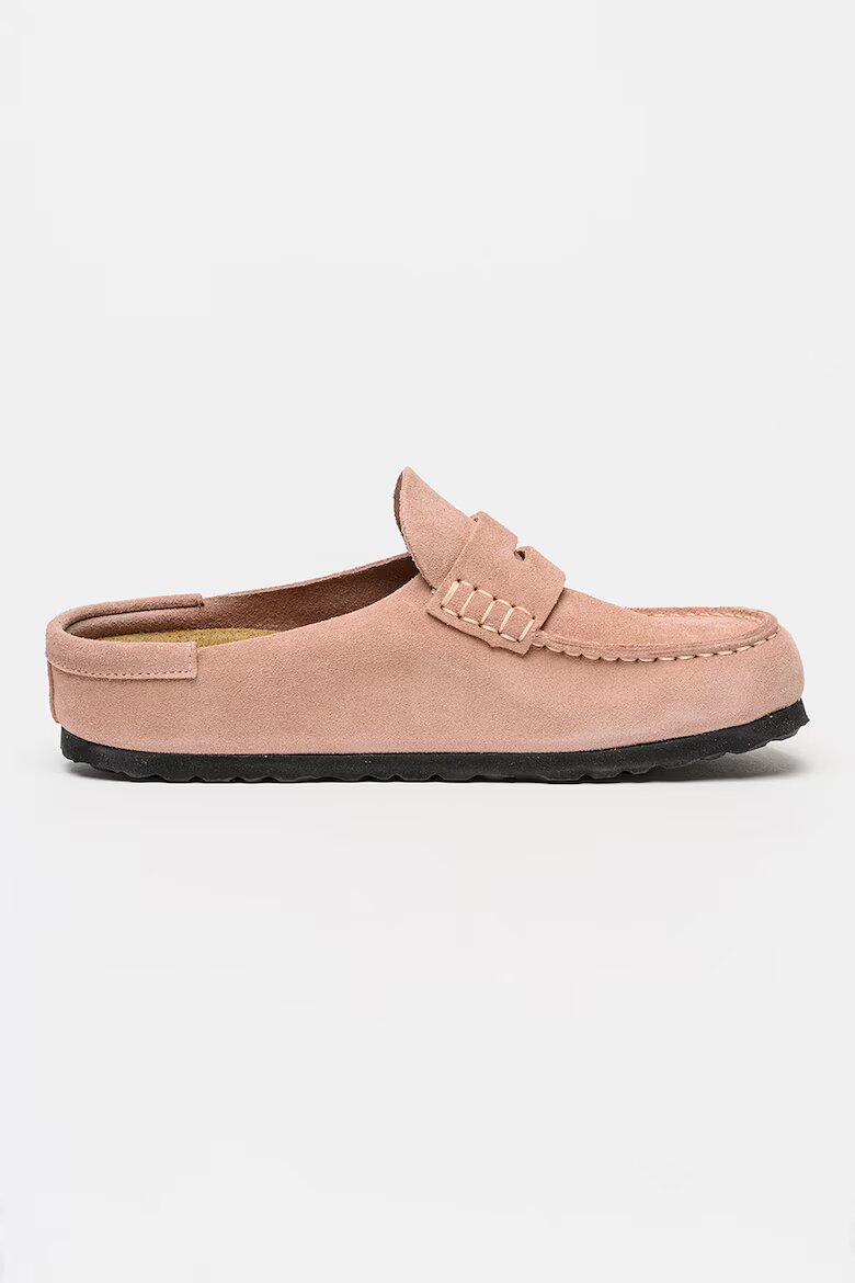 Birkenstock Велурени мокасини Naples Бледо розово