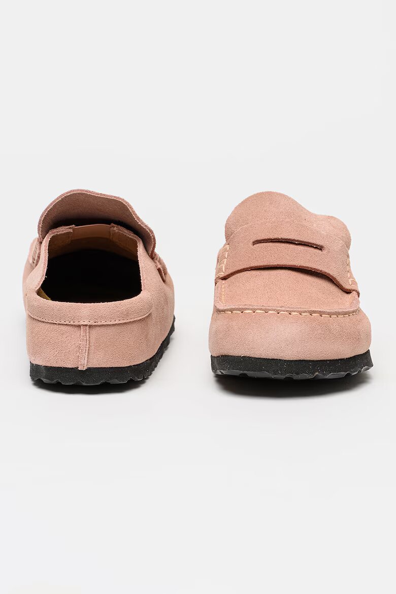 Birkenstock Велурени мокасини Naples Бледо розово