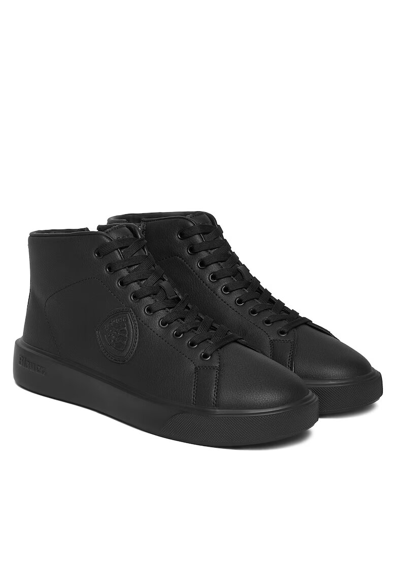 Blauer Мъжки боти Lea Blk Black - екологична кожа - черни