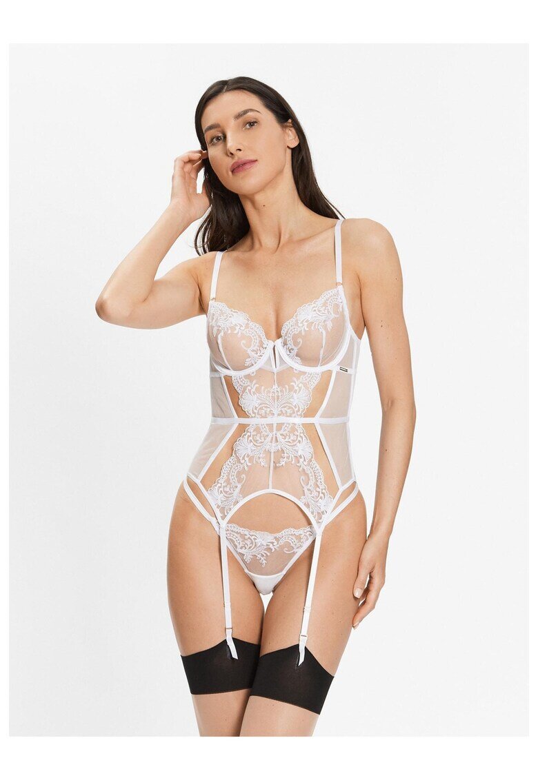 Bluebella Секси боди - Полиестер - 300938010 - Бял