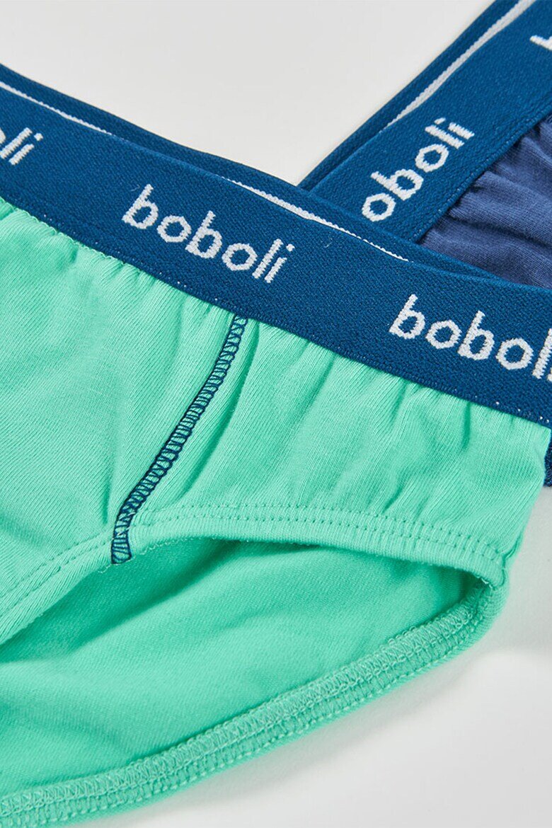 boboli Слипове с памук - 3 чифта Зелен/Тъмносин