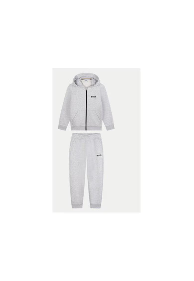 BOSS Анцуг за момче - 304189630 - Памук - Сив - Сив