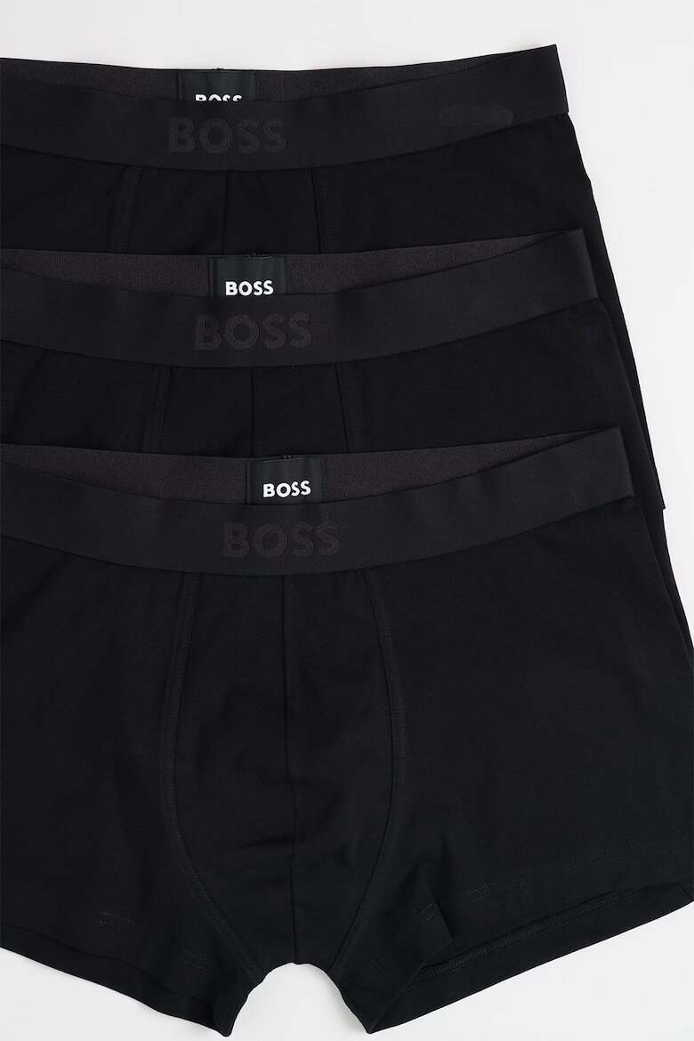 BOSS Боксерки One - 3 чифта Избеляло черно