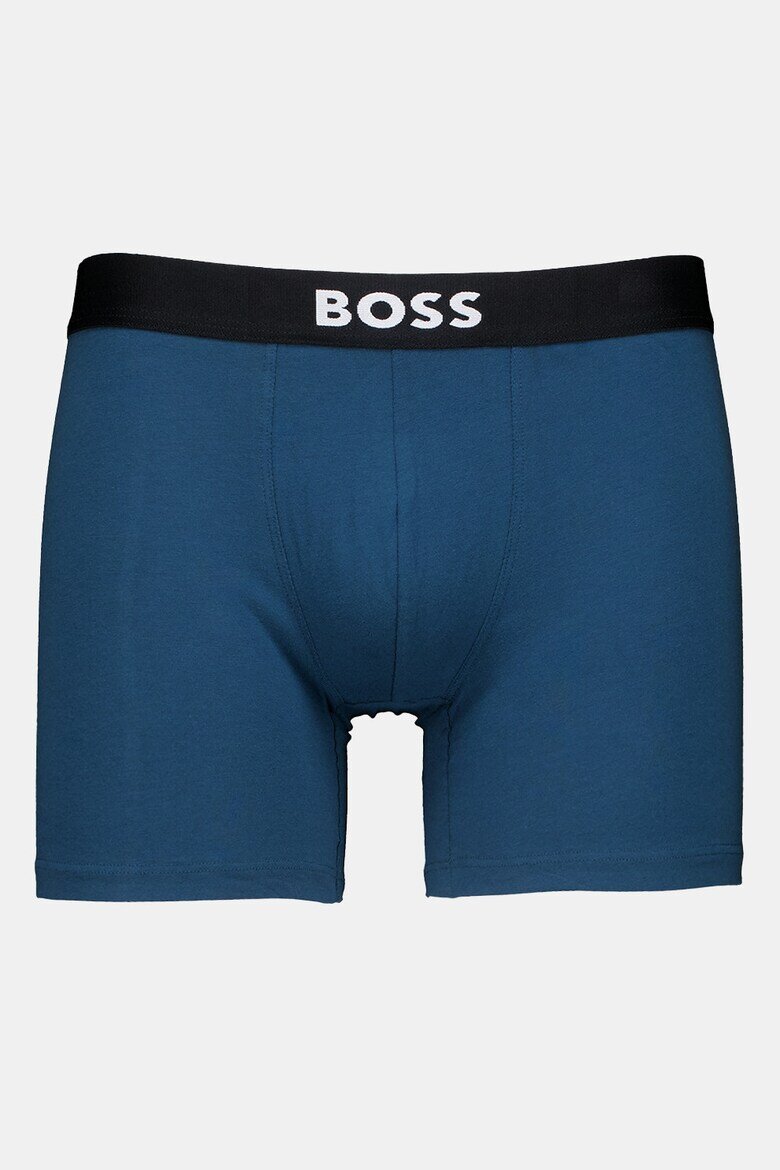 BOSS Боксерки One с лого - 3 чифта Бордо/Тъмносин/Ултрамарин синьо