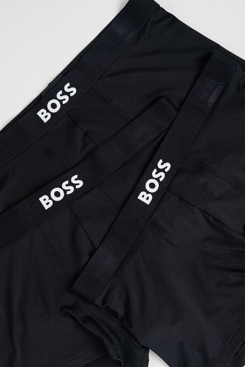 BOSS Боксерки с лого 3 чифта Черен