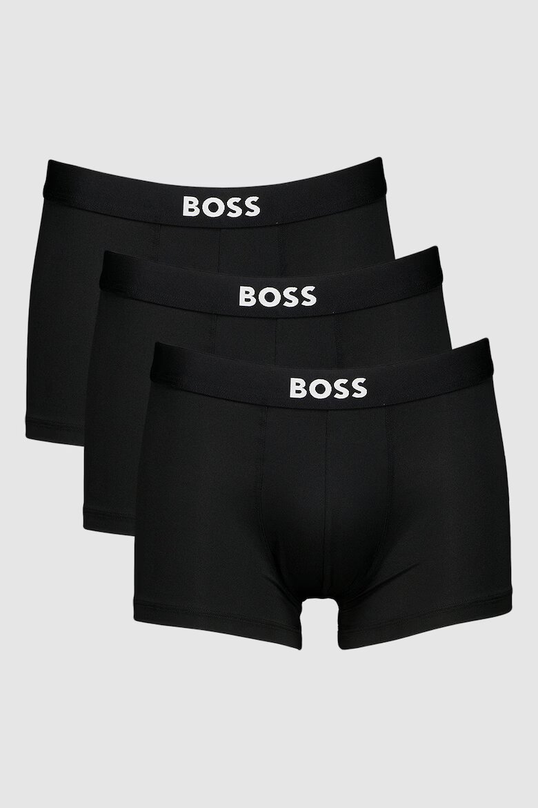 BOSS Боксерки с лого - 3 чифта Черен