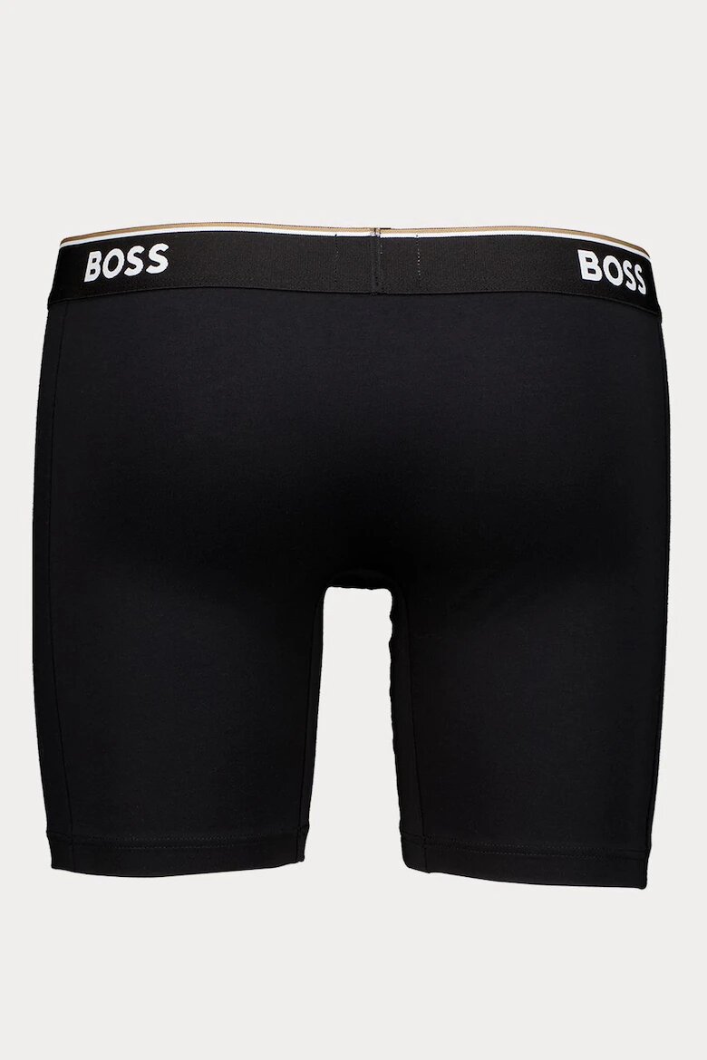 BOSS Боксерки с лого на талията - 3 чифта Черен/Сив/Син