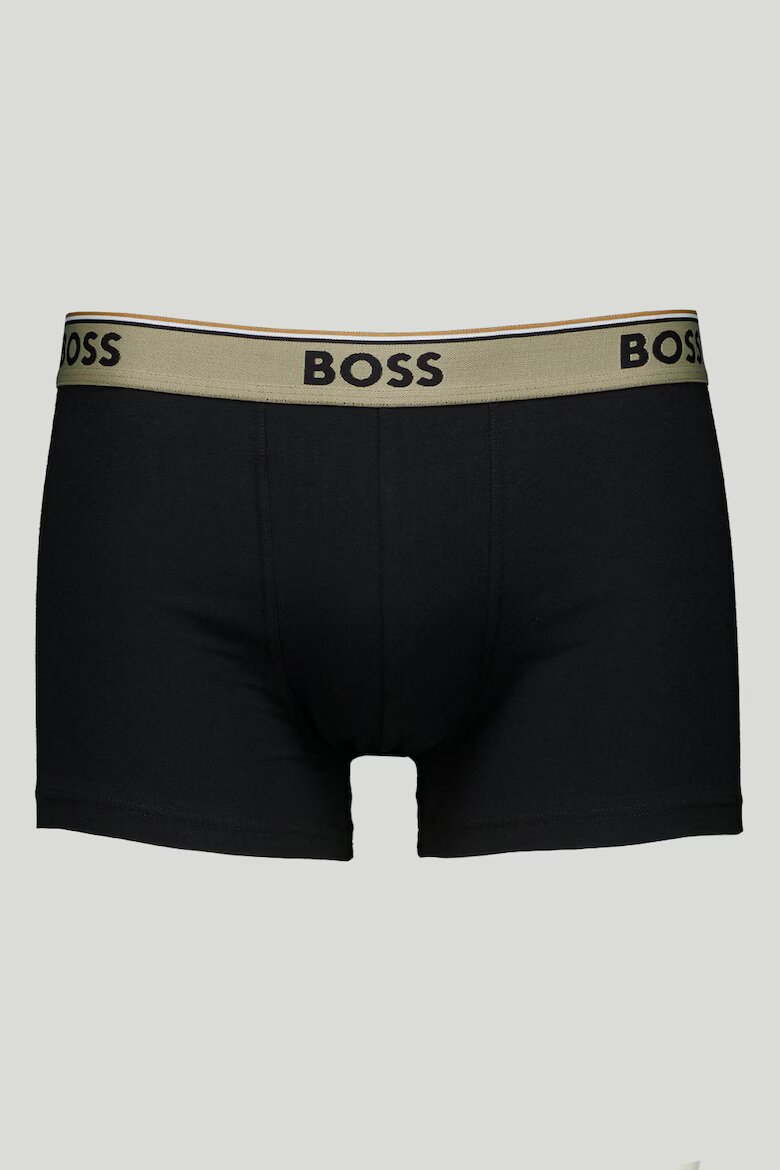 BOSS Боксерки с памук 3 чифта Черен