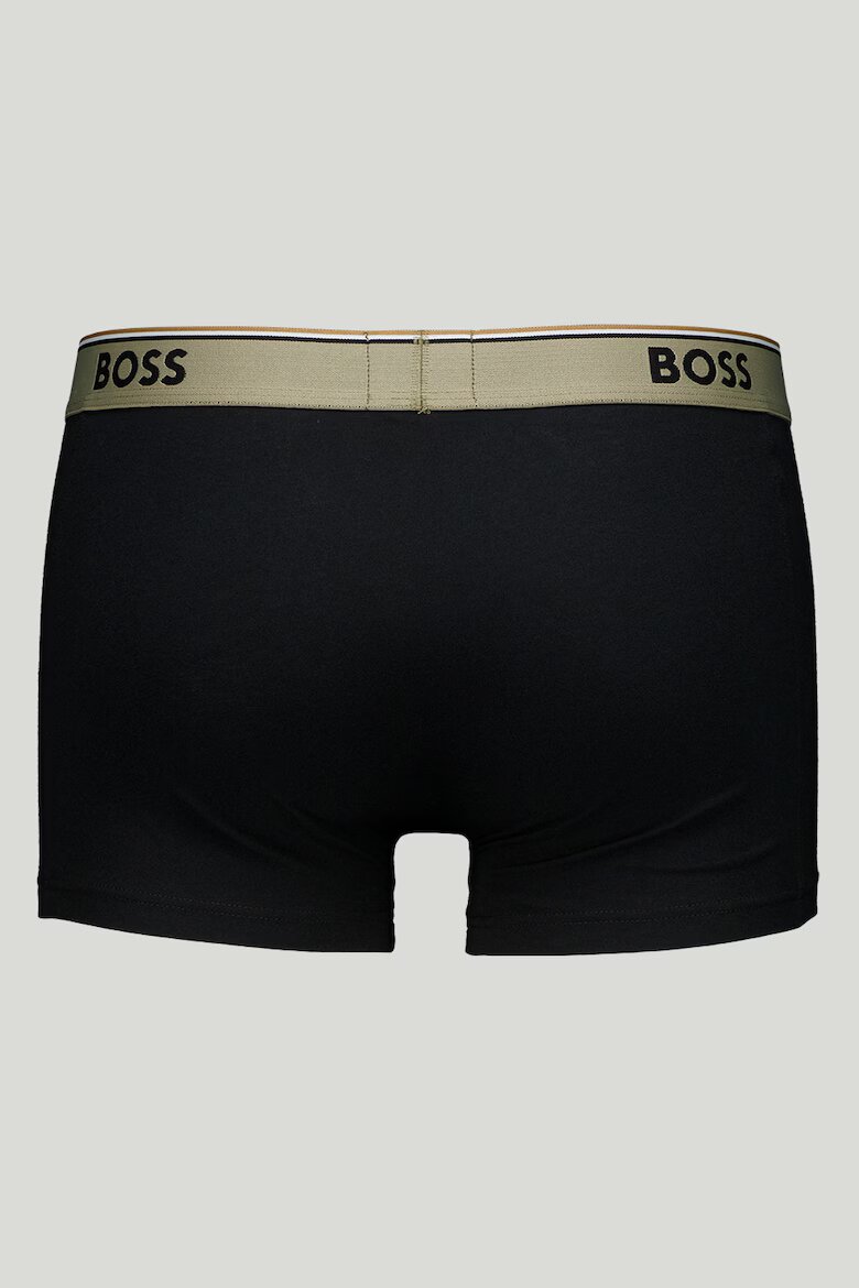 BOSS Боксерки с памук - 3 чифта Черен
