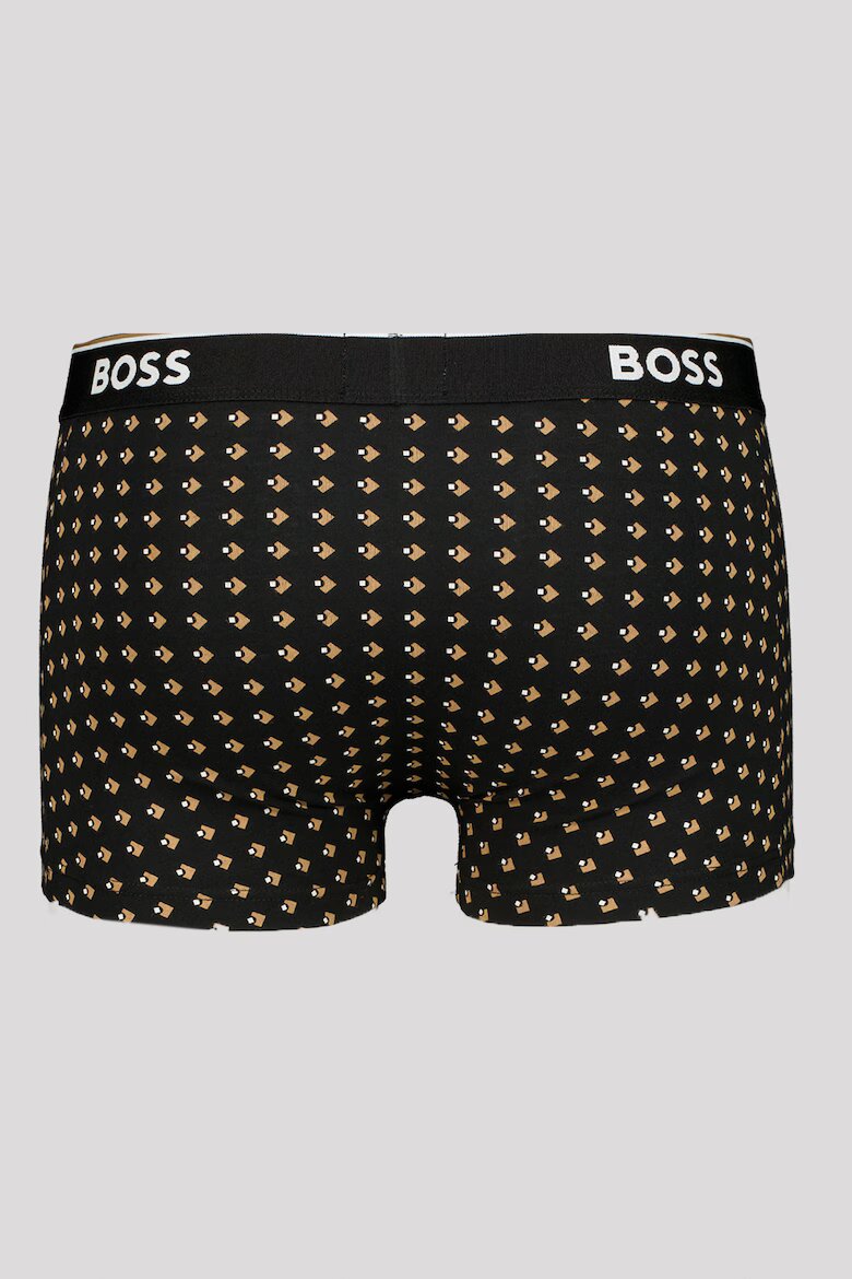 BOSS Боксерки с памук - 3 чифта Черен