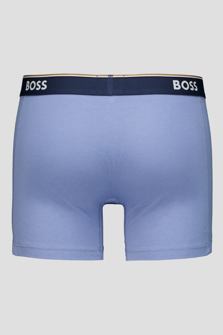 BOSS Боксерки с памук - 3 чифта Син
