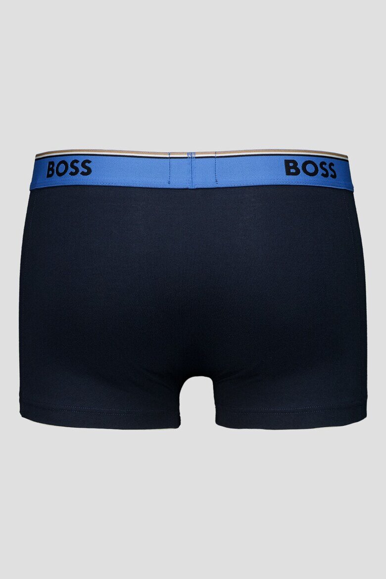 BOSS Боксерки с памук - 3 чифта Тъмносин