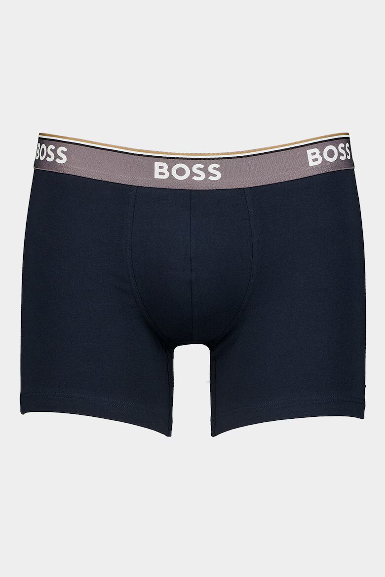 BOSS Боксерки с памук - 3 чифта Тъмносин