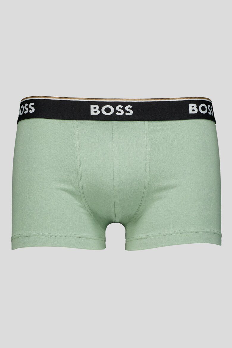 BOSS Боксерки с памук - 3 чифта Зелен/Черен/Сив