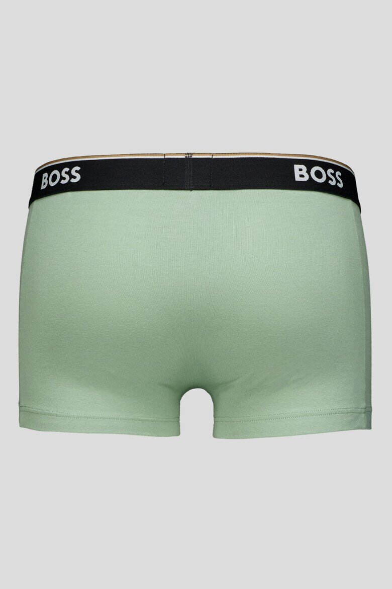 BOSS Боксерки с памук - 3 чифта Зелен/Черен/Сив
