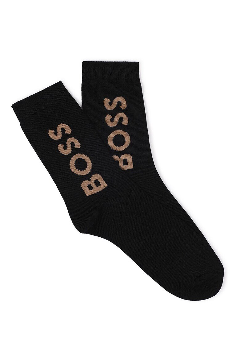 BOSS Kidswear Дълги чорапи 3 чифта Бял/Черен/Светлокафяв